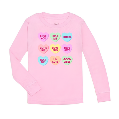 Candy Hearts Long Sleeve Shirt