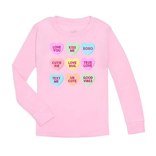 Candy Hearts Long Sleeve Shirt