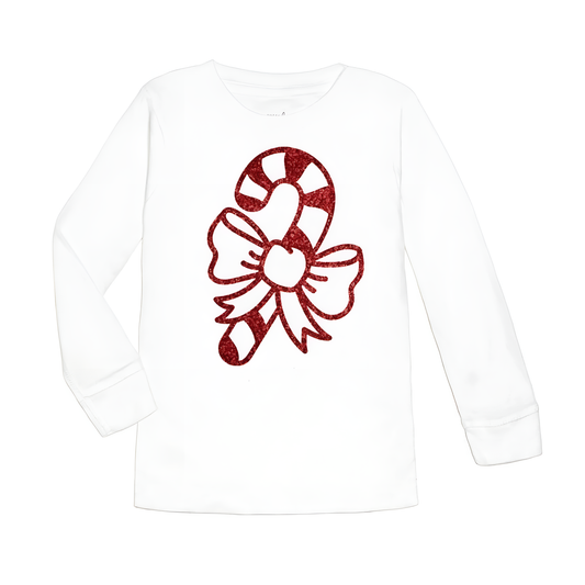 Candy Cane White L/S Shirt