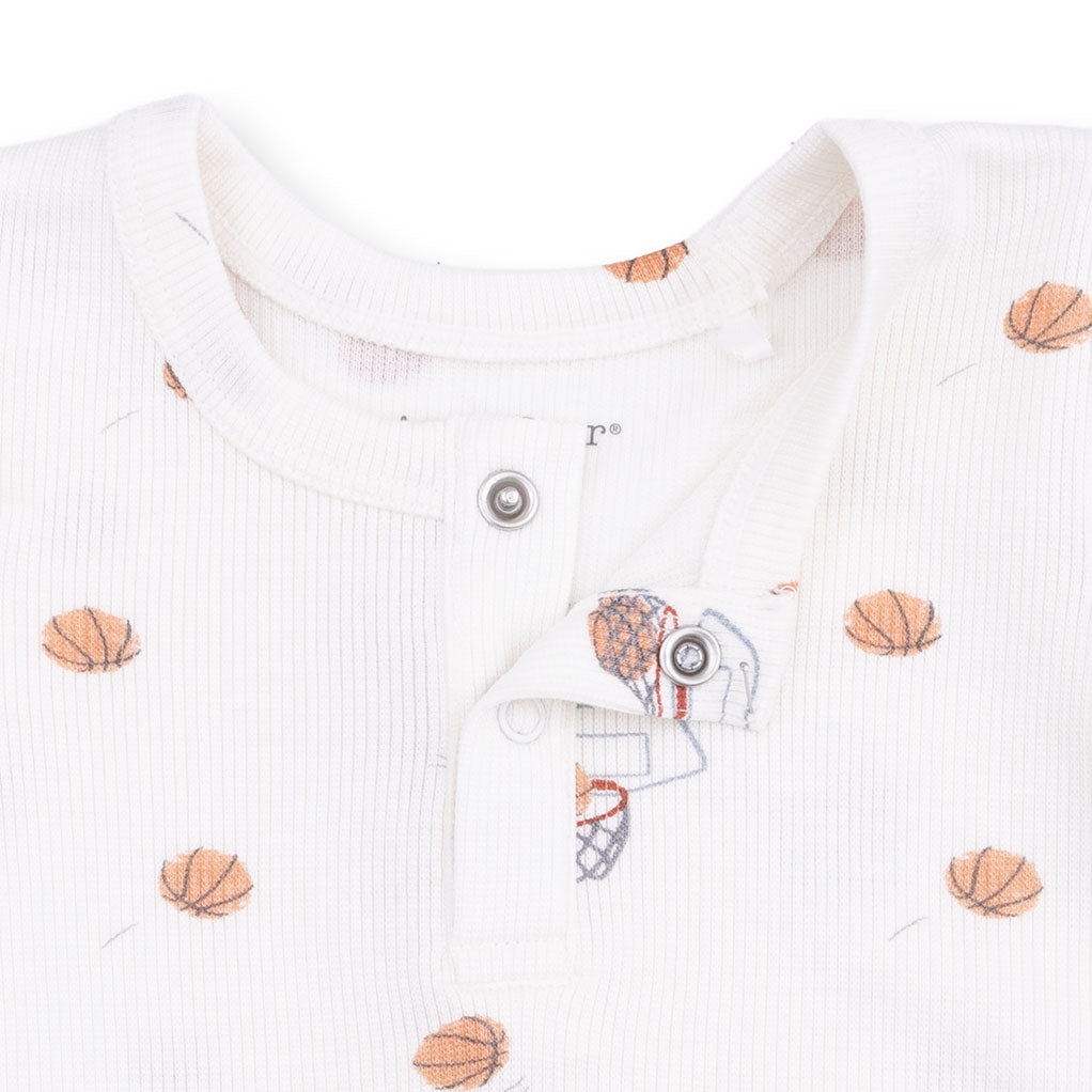 Mini Basketballs Long Sleeve Henley Play Set
