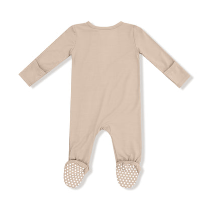 Smoke Gray Zipper Footie
