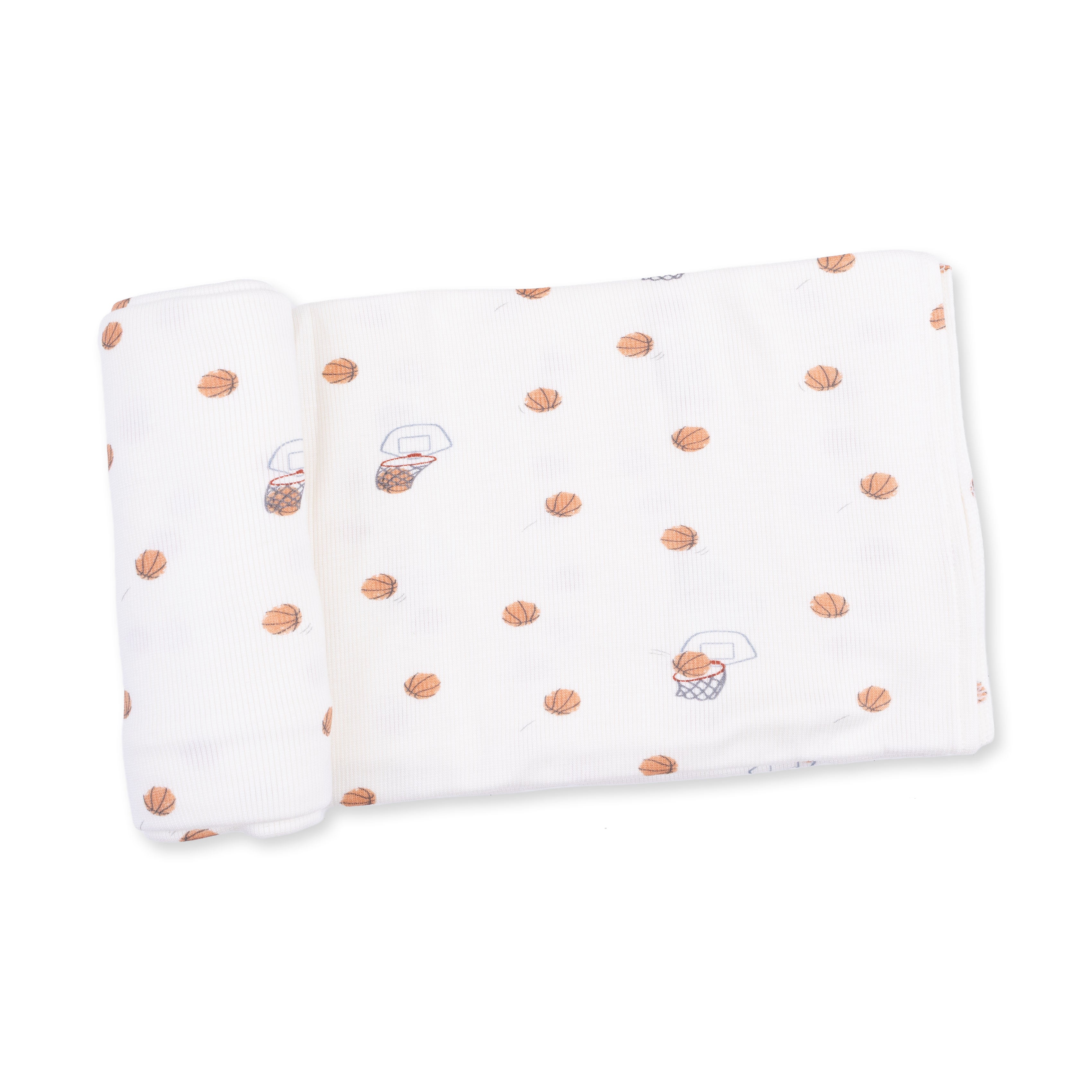 Mini Basketballs Swaddle Blanket