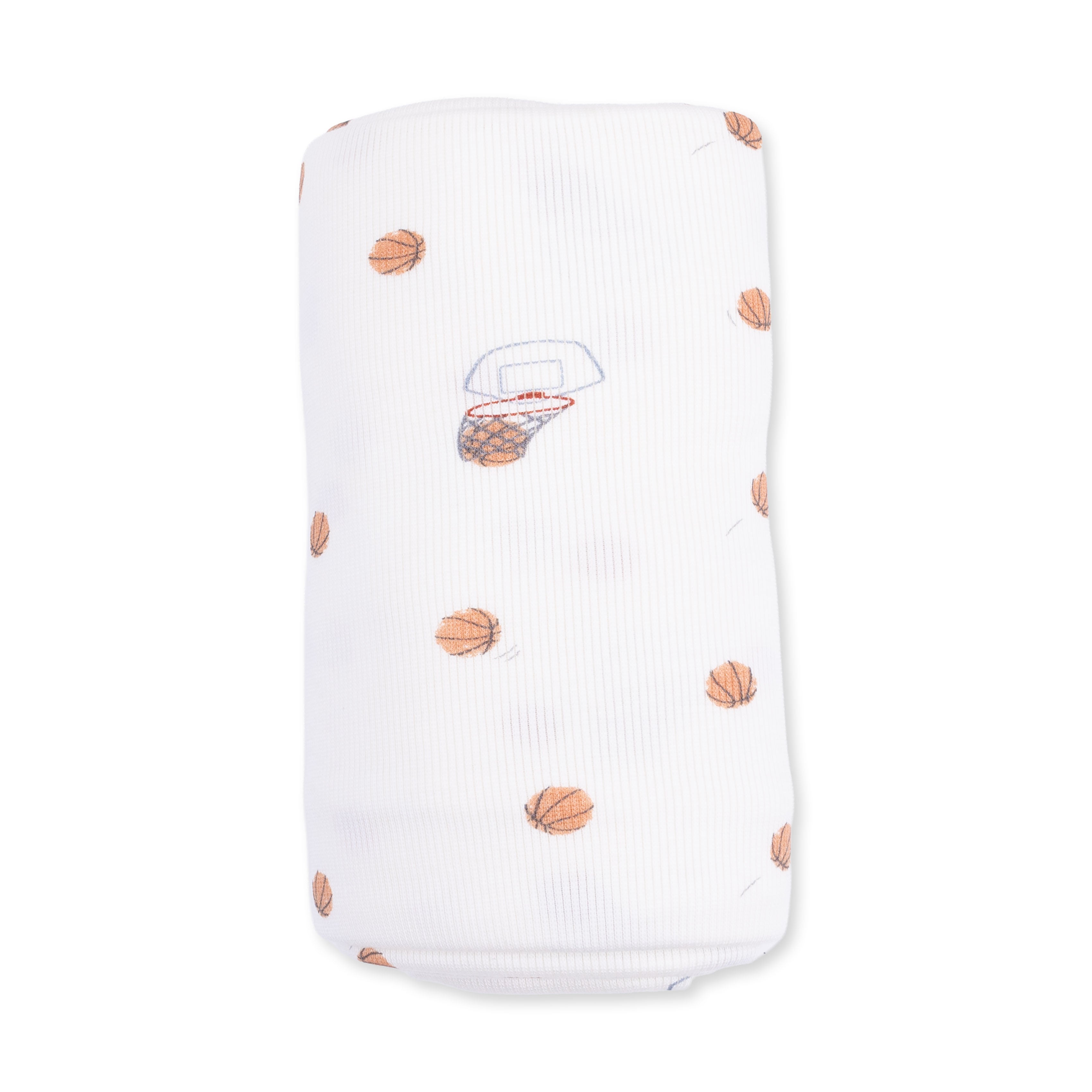 Mini Basketballs Swaddle Blanket