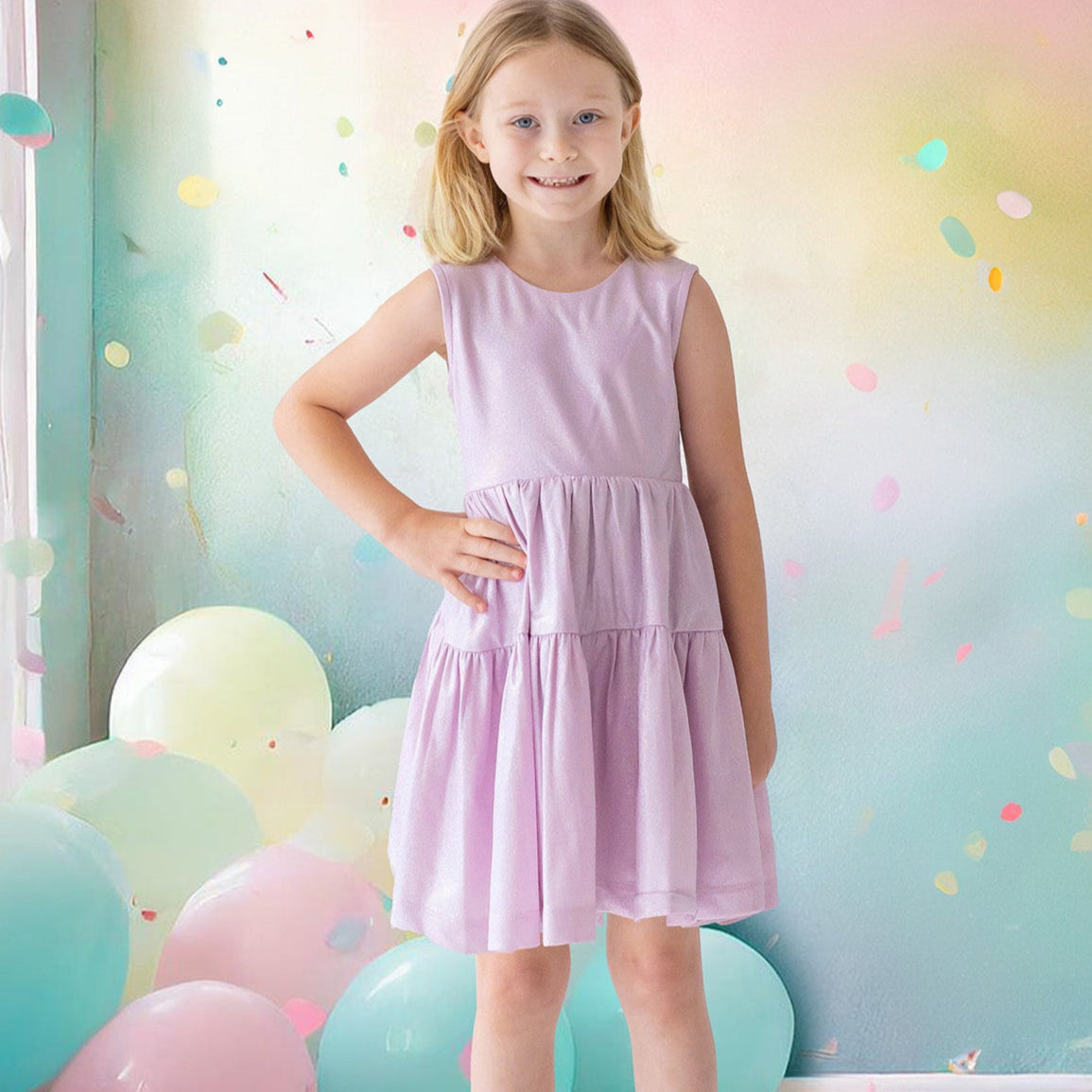 Periwinkle Shimmer Dress