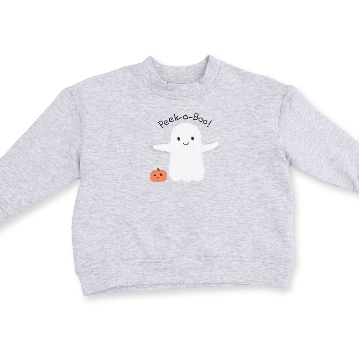 Ghosts Gray Drop Sleeve Sweatshirt