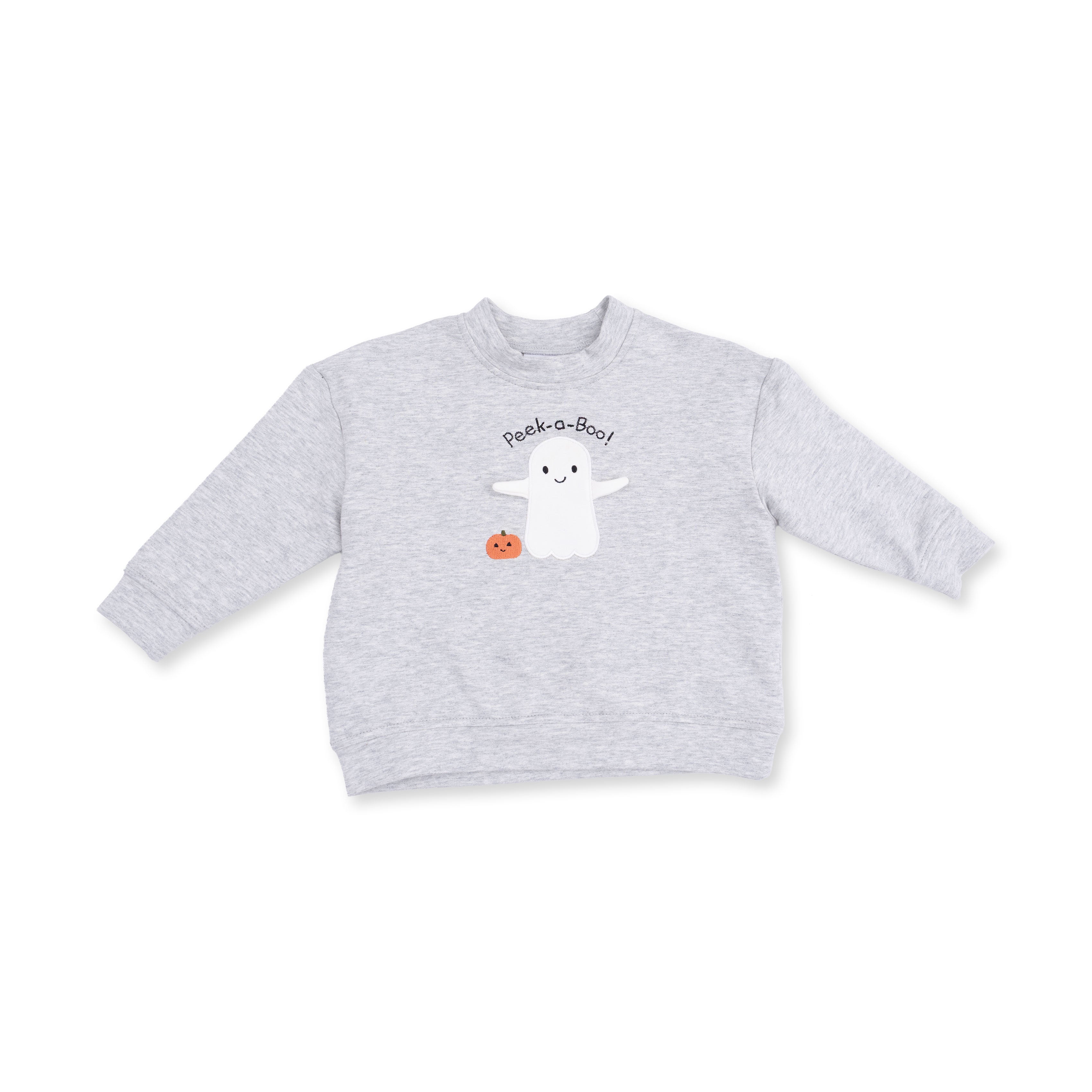 Ghosts Gray Drop Sleeve Sweatshirt