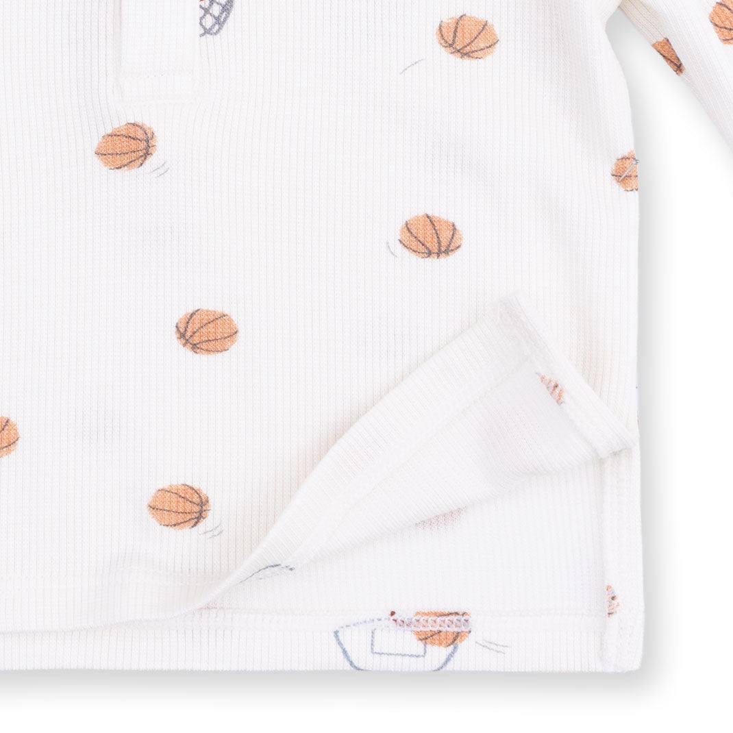Mini Basketballs Long Sleeve Henley Play Set