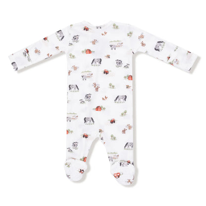 Little Farm Zipper Footie
