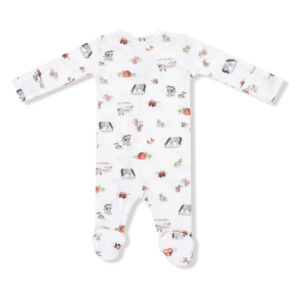 Little Farm Zipper Footie
