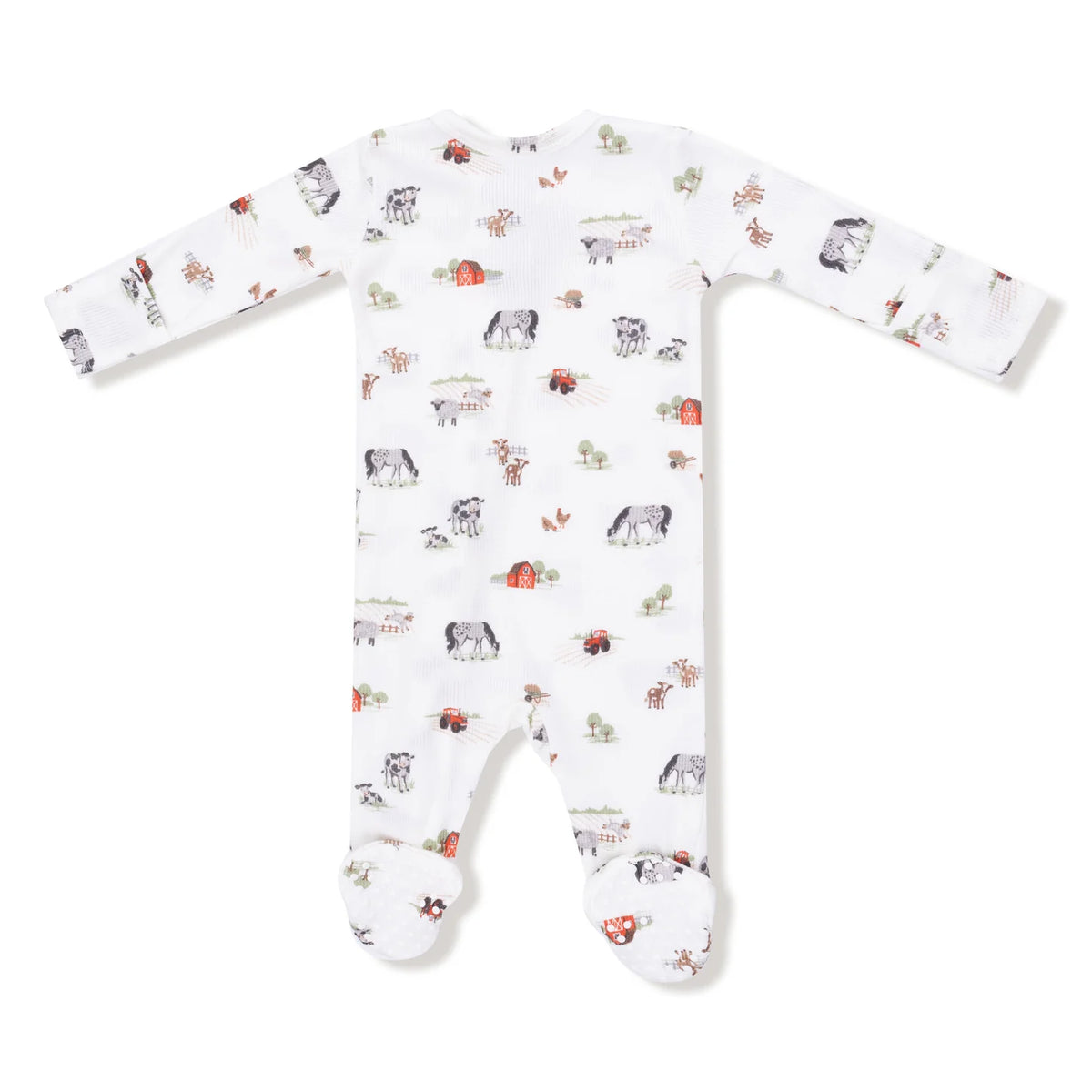 Little Farm Zipper Footie