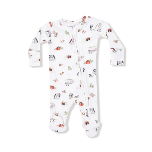 Little Farm Zipper Footie