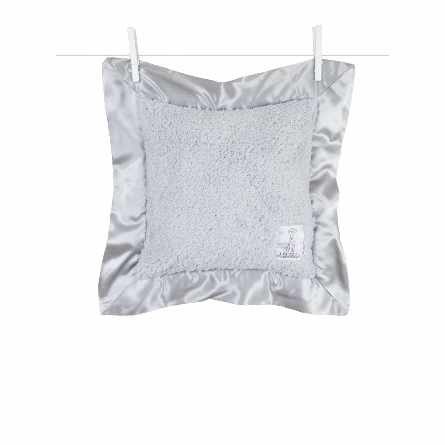 silver chenille pillow