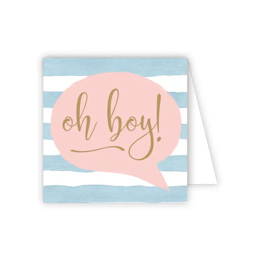 Oh Boy Stripes Enclosure Card