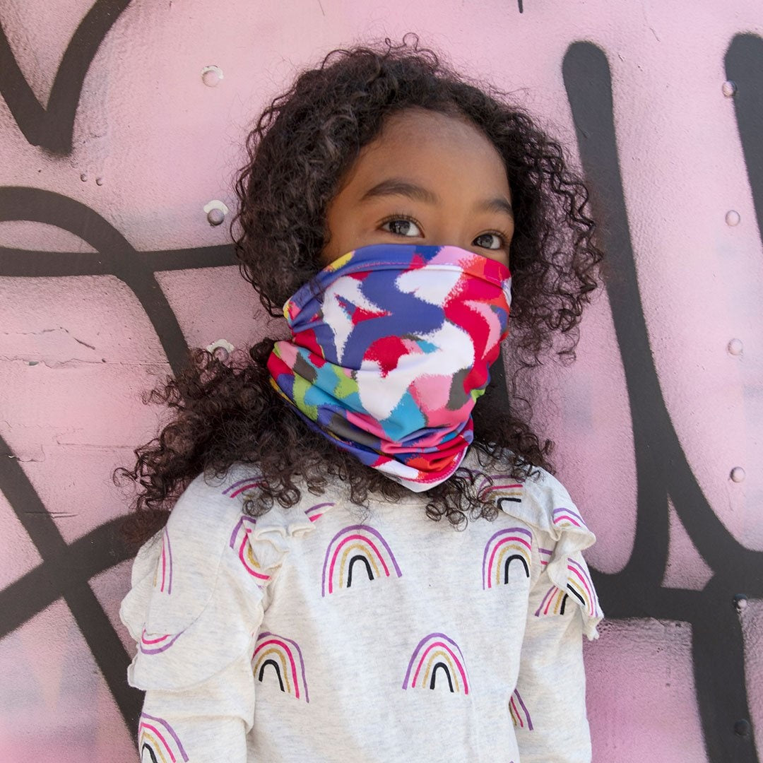 girl in graffiti gaiter