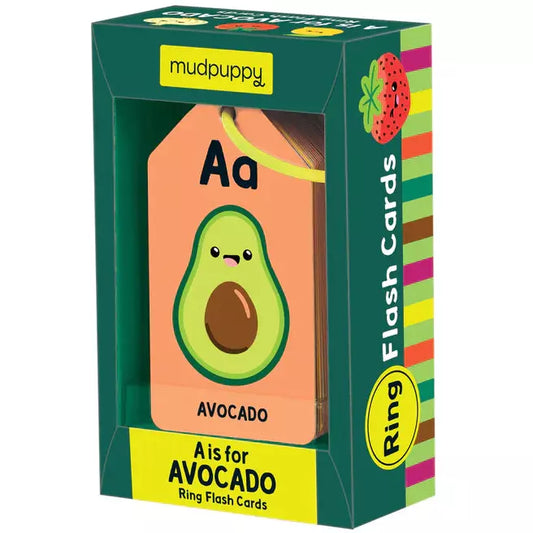 A is for Avacado Ring Flash Cards