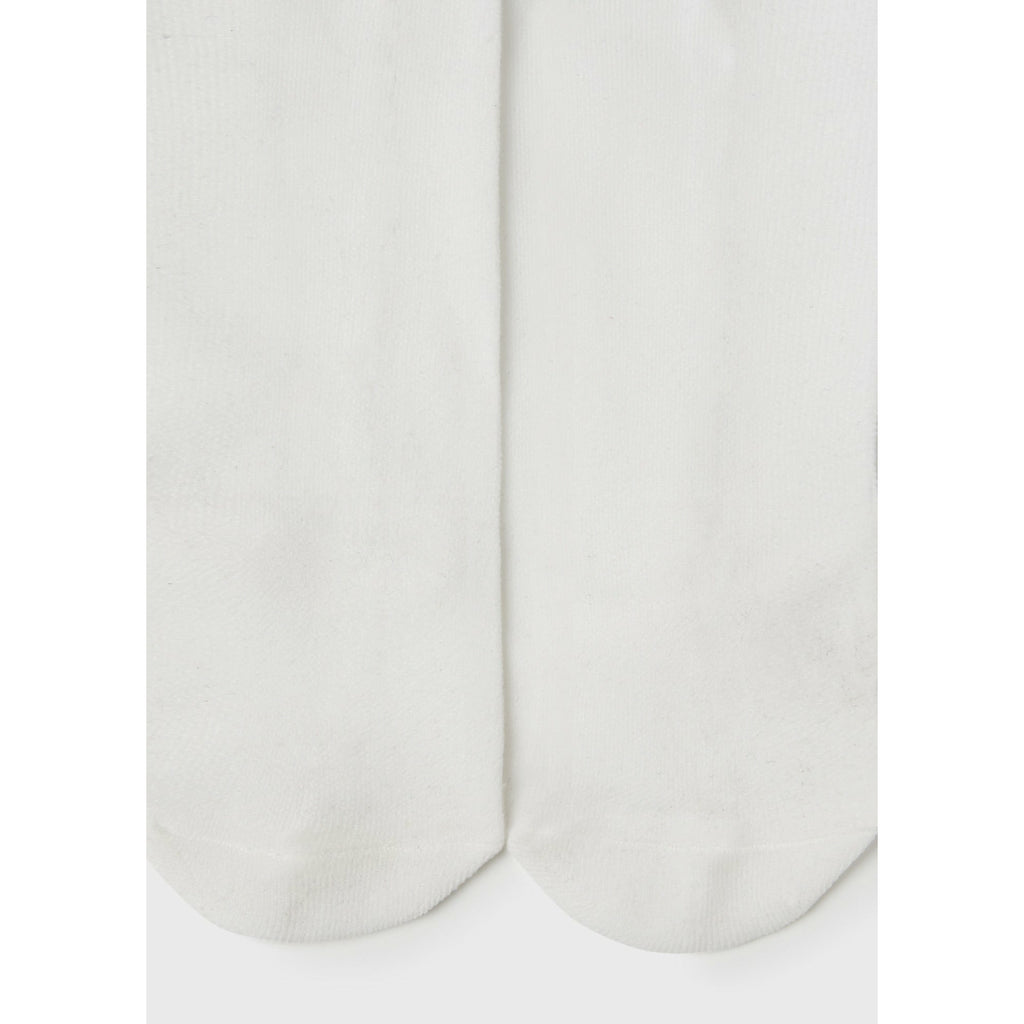 Off White Ruffled tights baby girl