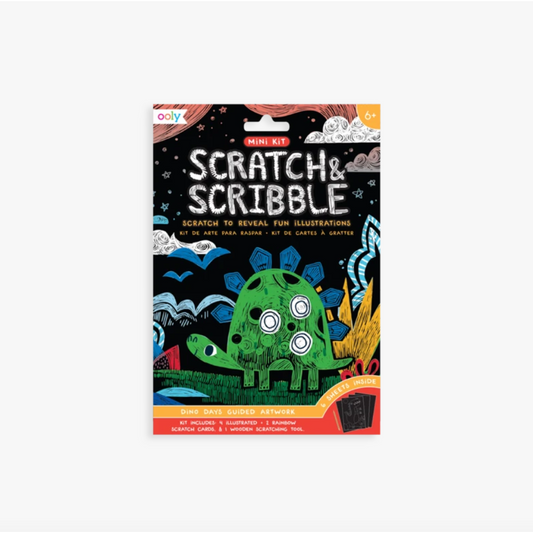 Mini Scratch and Scribble Art Kit Dino Days