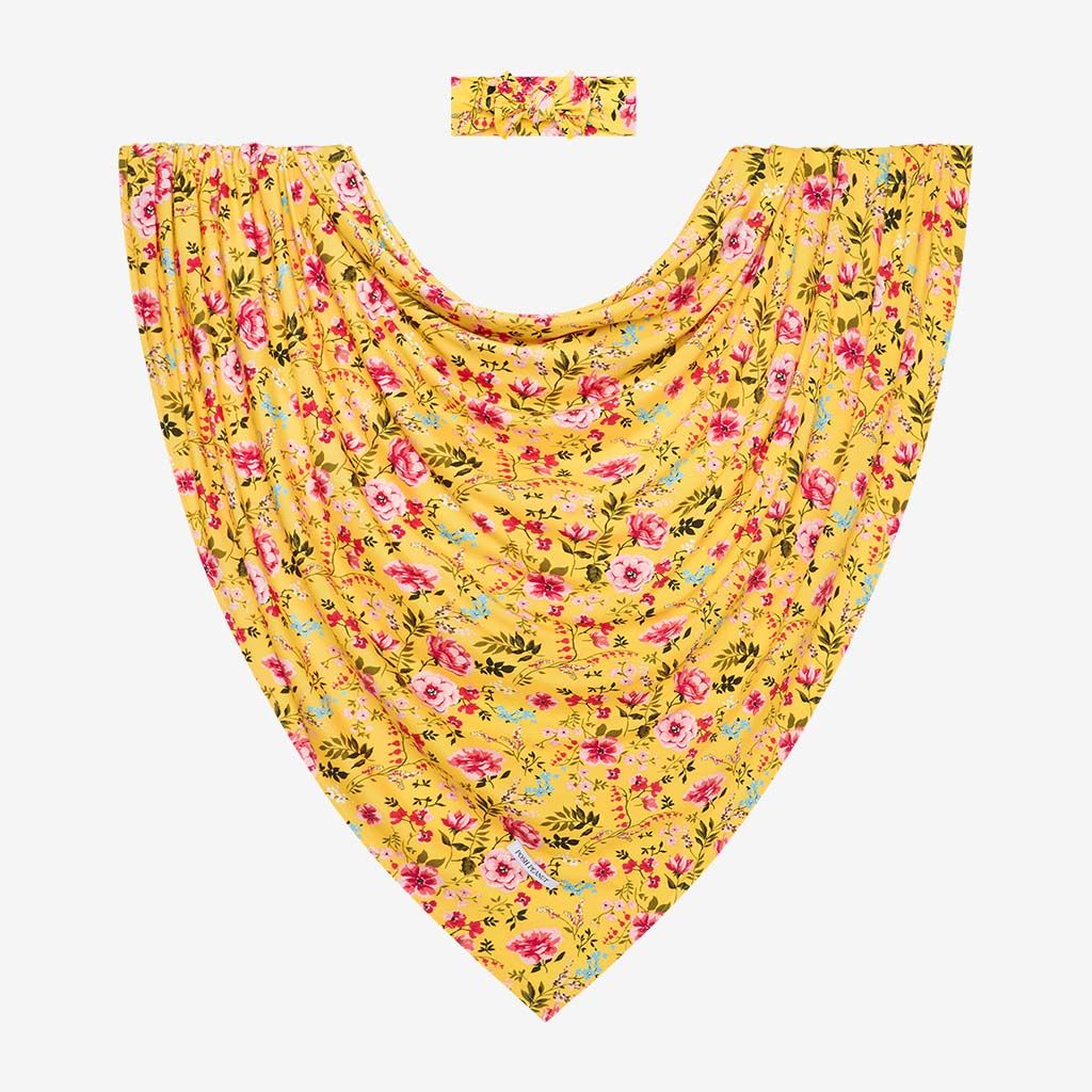 Kina Infant Swaddle and Headwrap Set