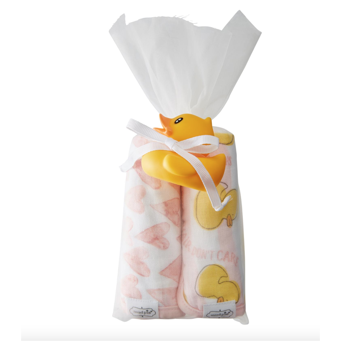 Pink Washcloth and Duck Set