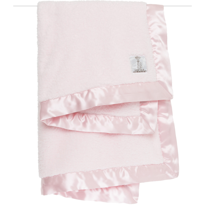 pink fuzzy blanket