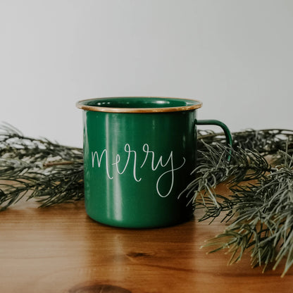 Merry Green Campfire Cocoa Mug