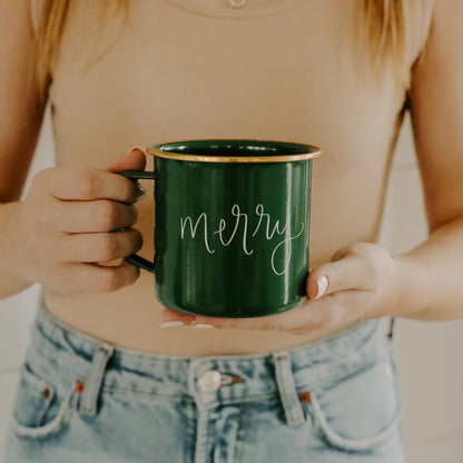 Merry Green Campfire Cocoa Mug