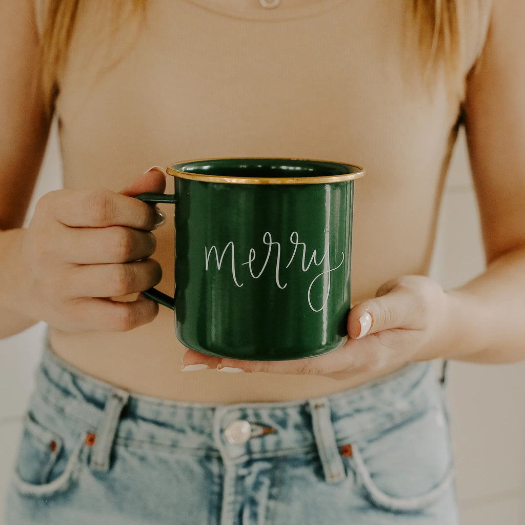 Merry Green Campfire Cocoa Mug