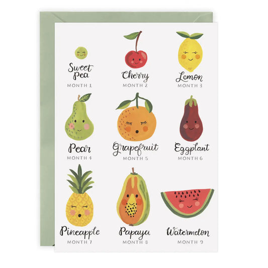 Fruit Pregnancy Card