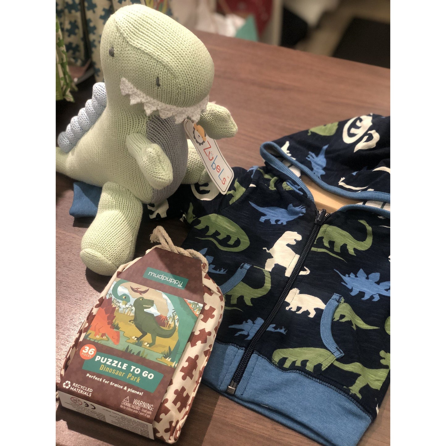 Dinosaur Zubel  12" Knit Doll