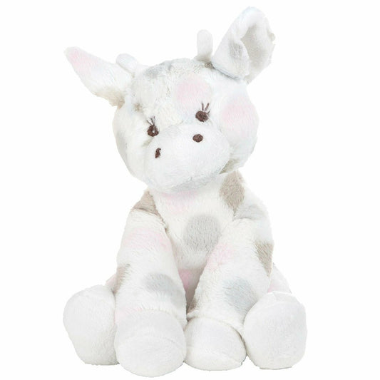 pink luxe dot plush giraffe